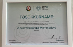 Biologiya fakültəsinin tələbələri Prezident tərəfindən təşəkkürnamə və mükafatla təltif edilib