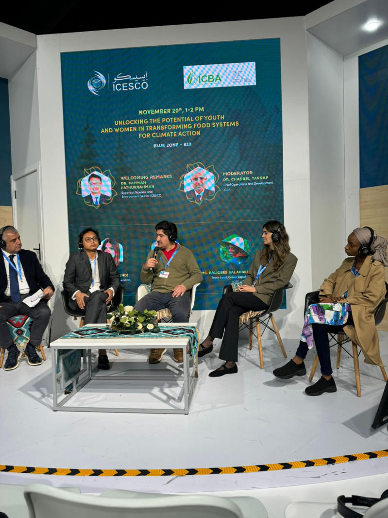 Biologiya fakültəsinin əməkdaşı COP29 Mavi Zonada çıxış edib