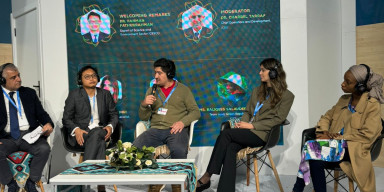 Biologiya fakültəsinin əməkdaşı COP29 Mavi Zonada çıxış edib