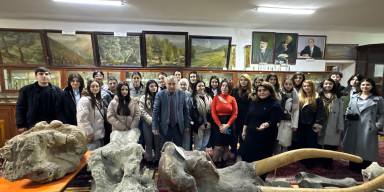 Biologiya fakültəsinin tələbələri Təbiət Tarixi Muzeyini ziyarət edib