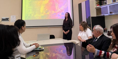 Magistrantımız Kimyanın tədrisi metodikası kafedrasının elmi seminarında çıxış etmişdir