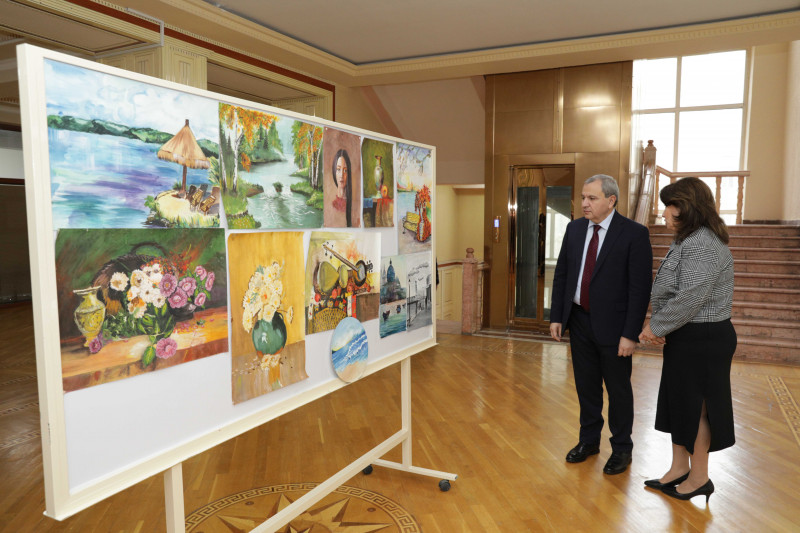 “Human and Habitat” adlı rəsm sərgisi keçirilib