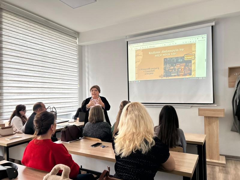Professor Sevil Həsənovanın açıq dərsi keçirilib