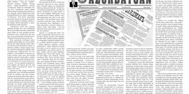 Dosent Aygün Əzimovanın məqaləsi "Azərbaycan" qəzetinin 10000-ci buraxılışında