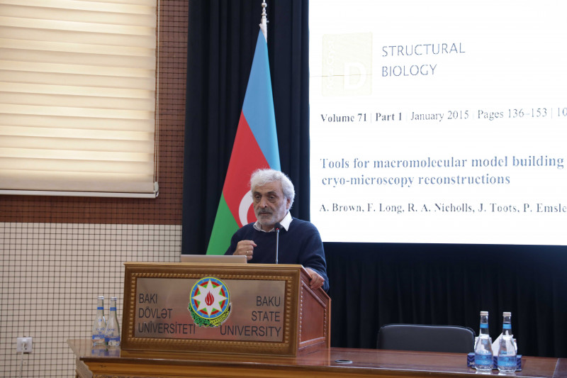 Böyük Britaniyanın Tibbi Tədqiqatlar Şurasının Hesablama Struktur Biologiyası qrupunun rəhbəri Qərib Mürşüdovun BDU-da “Məzun seminarı”