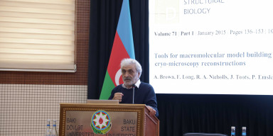 Böyük Britaniyanın Tibbi Tədqiqatlar Şurasının Hesablama Struktur Biologiyası qrupunun rəhbəri Qərib Mürşüdovun BDU-da “Məzun seminarı”