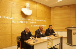YAP İdarə Heyətinin üzvü, millət vəkili Eldar İbrahimov BDU-da “Heydər Əliyev mühazirələri”nin qonağı olub