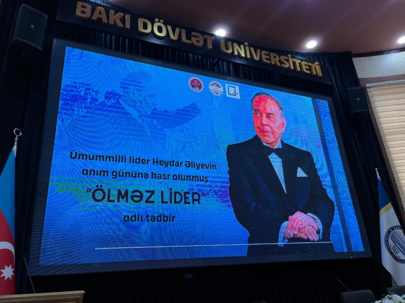 BDU-da “Ölməz Lider” adlı tədbir keçirilib