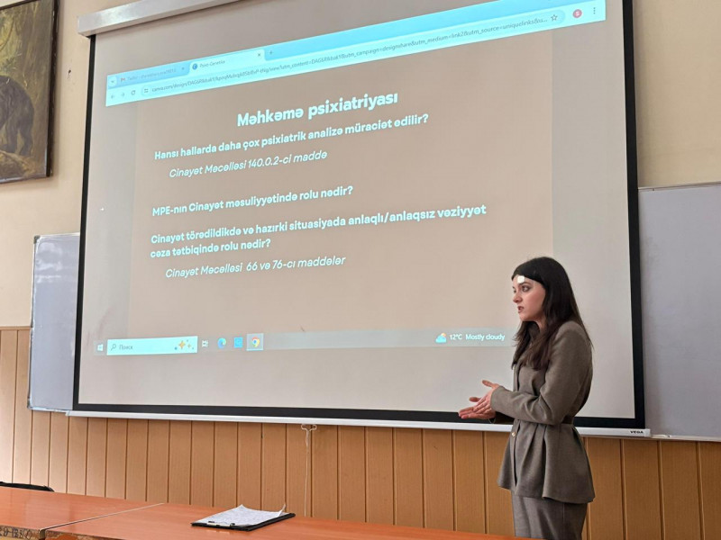 Biologiya fakültəsində “Psixo-genetika və Hüquqi Landşaft” mövzusunda elmi seminar keçirilib