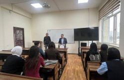 Qazaxıstanın Abay Qazax Milli Pedaqoji Universitetinin magistrantları BDU-da elmi təcrübə keçiblər