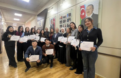 Qazaxıstanın Abay Qazax Milli Pedaqoji Universitetinin magistrantları BDU-da elmi təcrübə keçiblər