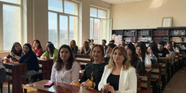 “Gənc Qafqazşünaslar” dərnəyinin “Zəfər aparan yol: Cənubi Qafqazda yeni geosiyasi reallıqlar” mövzusunda məşğələ keçirilmişdir