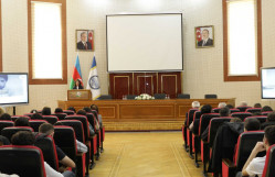 Üzeyir Hacıbəylinin 140 illik yubileyinə həsr olunmuş “Üzeyir Hacıbəyli: dahilik pəncərəsindən baxış” adlı elmi seminar keçirilib.