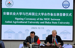 BDU Çinin Anhui Kənd Təsərrüfatı Universiteti ilə əməkdaşlıq edəcək
