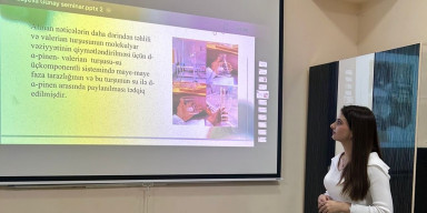Fiziki və kolloid kimya kafedrasında növbəti elmi seminar keçirildi