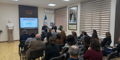 Türkiyənin Qars Qafqaz Universitetinin professoru Hacalı Nəcəfoğlunun BDU-da ustad dərsi