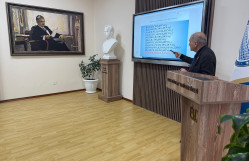 Türkiyənin Qars Qafqaz Universitetinin professoru Hacalı Nəcəfoğlunun BDU-da ustad dərsi