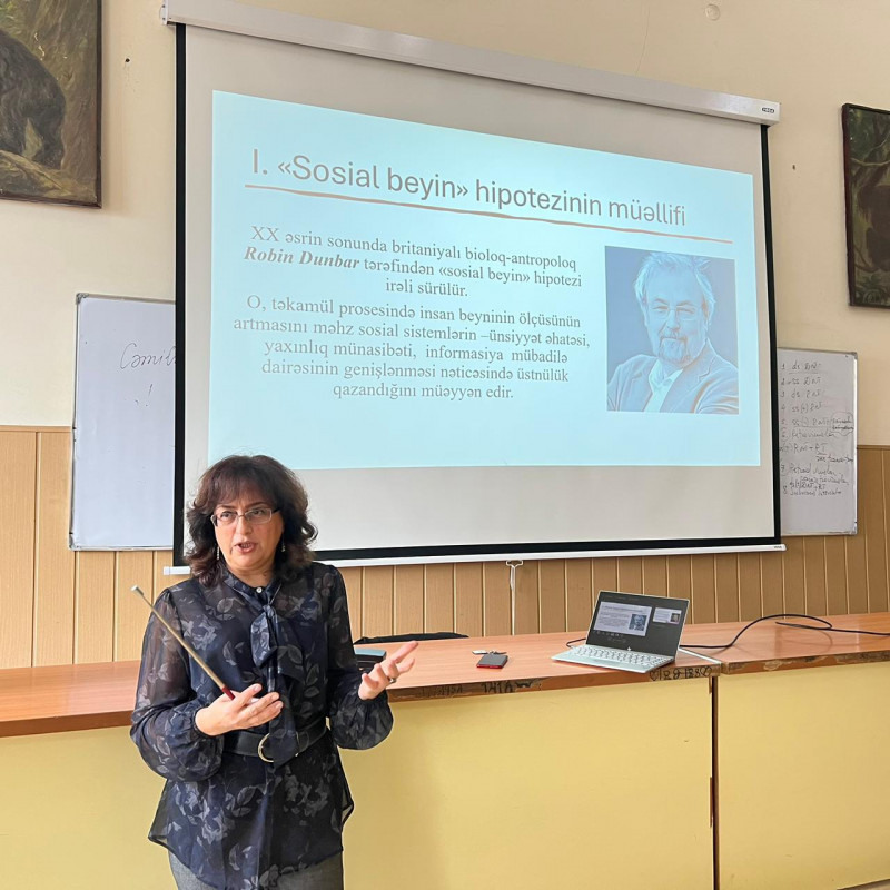 Zoologiya və fiziologiya kafedrasının dosenti Sevinc Hümbətovanın məruzəsi ilə elmi seminar keçirilib
