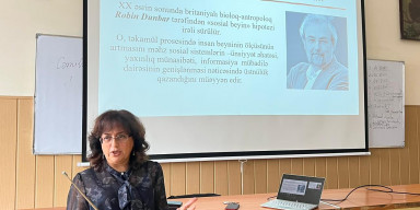 A scientific seminar was held with a presentation by Associate Professor Sevinc Hümbətova of the Department of Zoology and Physiology