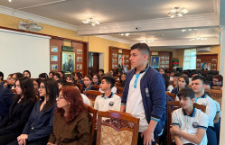 BDU-nun Hüquq fakültəsinin tələbələri məktəblilər üçün təlim keçiblər