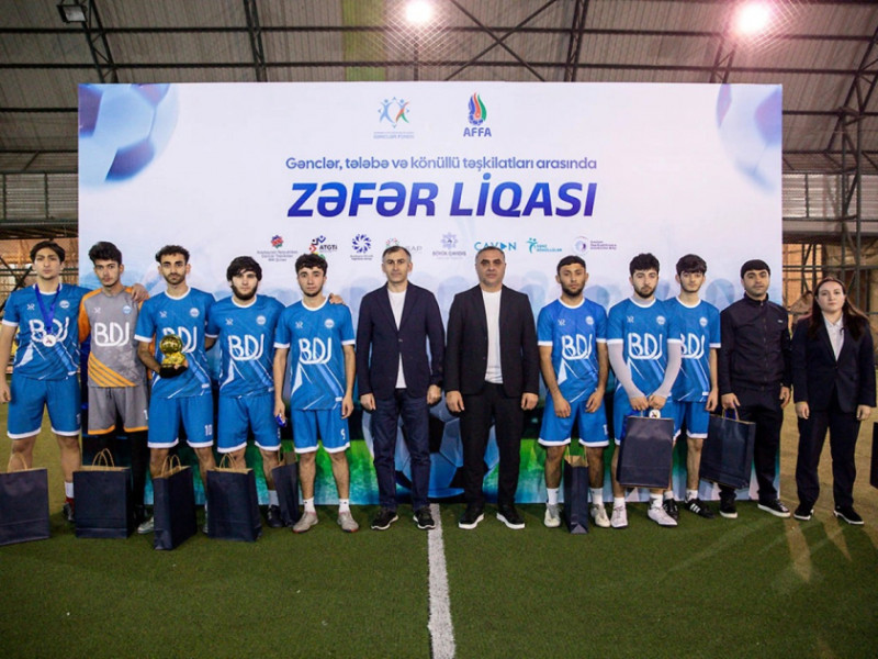 BDU komandasının minifutbol üzrə “Zəfər” Liqasında böyük uğuru