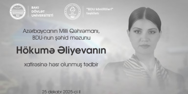 BDU-nun şəhid məzunu, Azərbaycanın Milli Qəhrəmanı Hökumə Əliyevanın xatirəsi anılıb