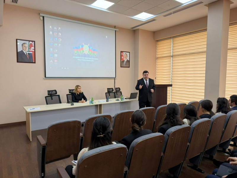 BDU-nun müəllimləri Baş Prokurorluğun təlim proqramı çərçivəsində mühazirə deyiblər