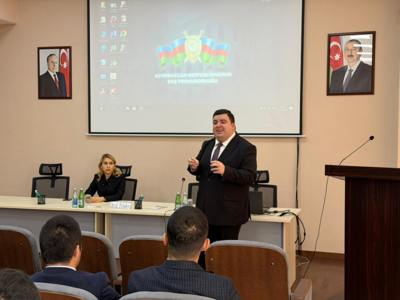Psixologiya kafedrasının müəllimləri Baş Prokurorluğun Elm-Tədris Mərkəzində icbari təlim proqramında çıxış ediblər