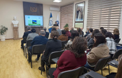 Kimya fakültəsində Türkiyənin Qars Qafqaz universitetinin professoru. Dr. Hacalı Nəcəfoğlunun ustad dərsi keçirildi