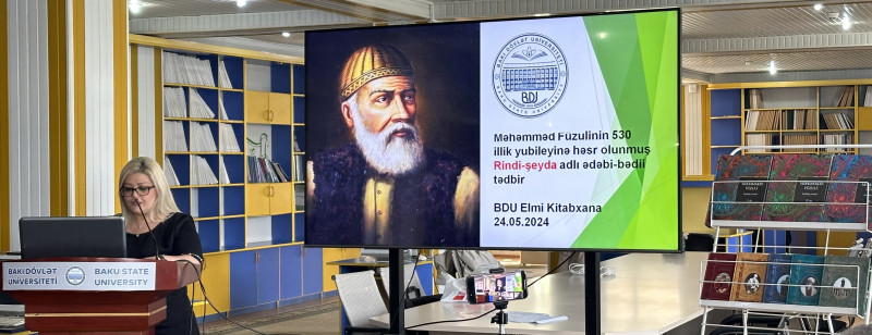 BDU-da Məhəmməd Füzulinin 530 illik yubileyi münasibətilə ədəbi-bədii tədbir