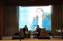 BDU-da tanınmış alim, şair, professor Mahirə Nağıqızı ilə görüş