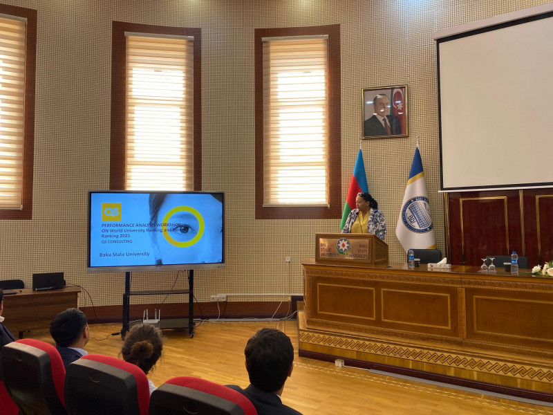 “QS Quacquarelli Symonds” beynəlxalq reytinq agentliyinin BDU əməkdaşları üçün təlimi