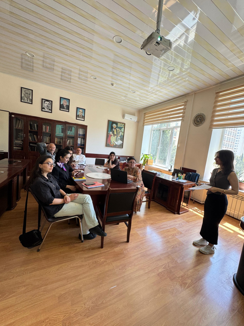 Fizika fakültəsinin  Astrofizika kafedrasında magistrantlar çıxış ediblər