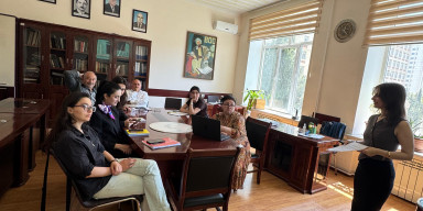 Fizika fakültəsinin  Astrofizika kafedrasında magistrantlar çıxış ediblər