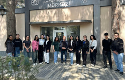 BDU-nun Tələbə Elmi-Texniki Yaradıcılıq Mərkəzinə ekskursiya təşkil olunub