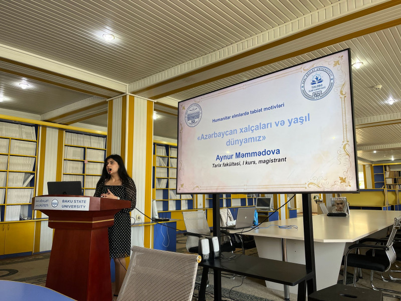 BDU Tələbə Elmi Cəmiyyətinin “Yaşıl dünya naminə həmrəylik ili”nə dair silsilə seminarları başa çatıb