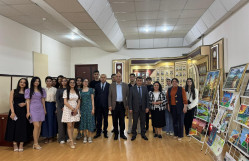 Gənc istedadlardan Ümummilli Liderə həsr olunmuş sənət töhfəsi