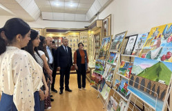 Gənc istedadlardan Ümummilli Liderə həsr olunmuş sənət töhfəsi