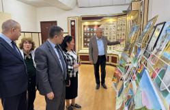 Gənc istedadlardan Ümummilli Liderə həsr olunmuş sənət töhfəsi