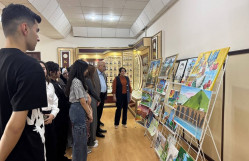 Gənc istedadlardan Ümummilli Liderə həsr olunmuş sənət töhfəsi