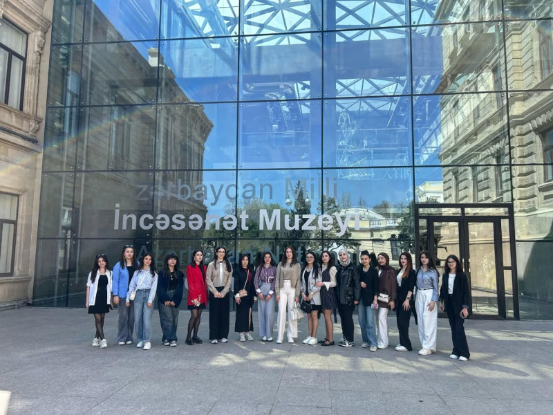 Azərbaycan Milli İncəsənət muzeyinə ekskursiya təşkil edilib