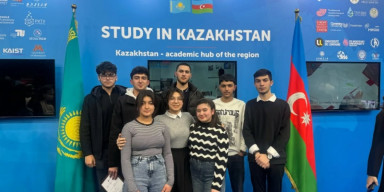 Tələbələrimiz Qazaxıstan universitetlərinin təhsil sərgisində iştirak ediblər