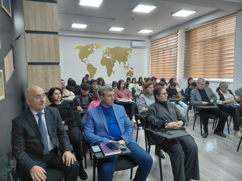 Coğrafiya fakültəsində “Xəzər dənizinin rekreasiya zonalarında hidrometeoroloji kəmiyyətlərin qiymətləndirilməsi” mövzusunda elmi seminar keçirilib