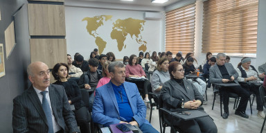 Coğrafiya fakültəsində “Xəzər dənizinin rekreasiya zonalarında hidrometeoroloji kəmiyyətlərin qiymətləndirilməsi” mövzusunda elmi seminar keçirilib