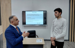 Coğrafiya fakültəsində “Pitching” və təqdimat bacarıqları” mövzusunda ustad dərsi keçirilib