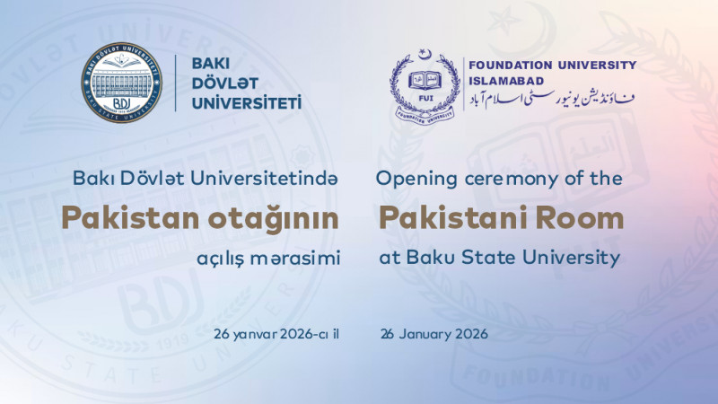 BDU-da “Pakistan otağı” açılıb