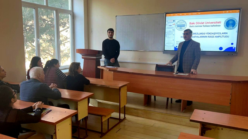 Bərk cisimlər fizikası kafedrasının elmi seminarı keçirilib