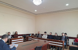 Fizika fakültəsinin doktorantları ilə görüş keçirilib