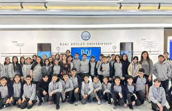 “Gənc istedadlar” liseyinin şagirdləri BDU-nun elmi-tədqiqat mühiti ilə tanış olurlar
