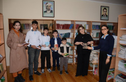 BDU Tərtərdəki bir sıra ümumtəhsil müəssisələrinin kitabxanalarına kitablar hədiyyə edib